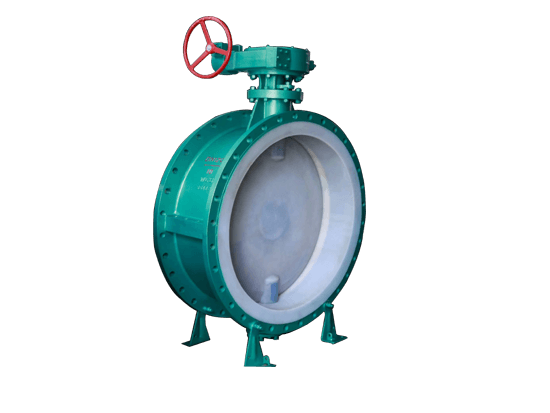 Fluorine Lining Butterfly Valve with worm gear box