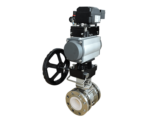 V port ceramic ball valve