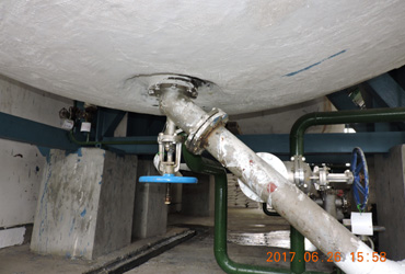  application of tank bottom angle valve