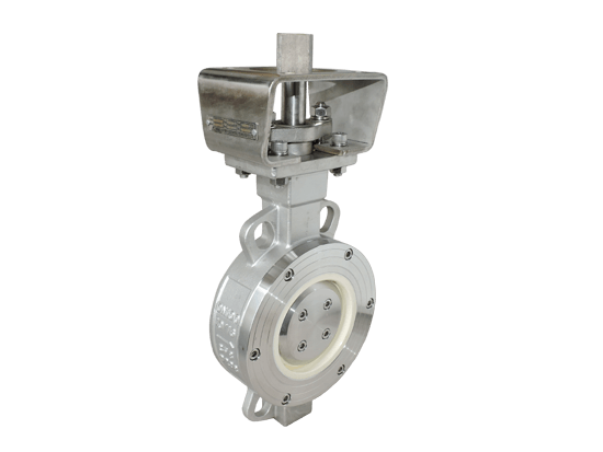 Wafer type Ceramic Butterfly Valve