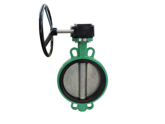 Gear Operated Ductile Iron Wafer Butterfly Valve 