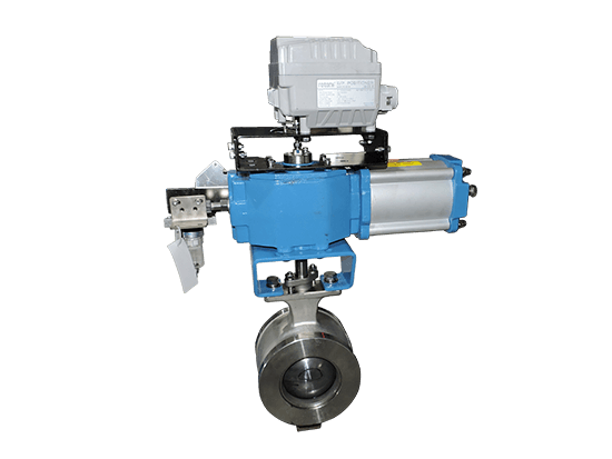 Pneumatic Wafer Segment Ball Valve 01