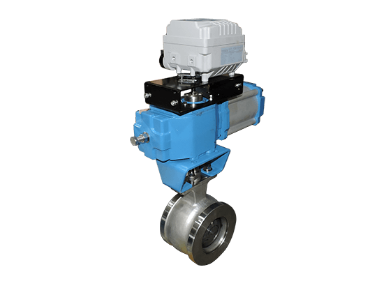 Pneumatic Wafer Segment Ball Valve 02