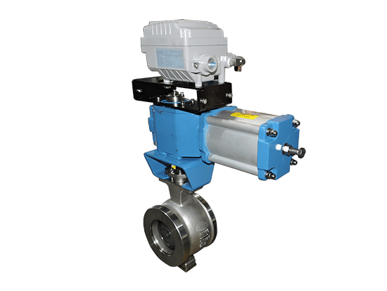 Pneumatic Wafer Segment Ball Valve 03