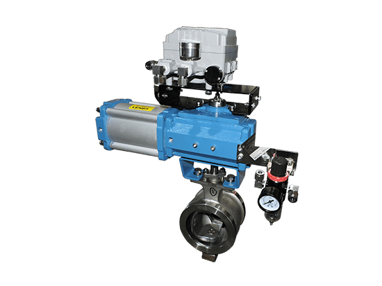 Pneumatic Wafer Segment Ball Valve 04
