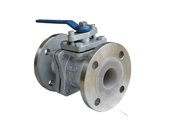 Fluorine Lined Flanged Ball Valve