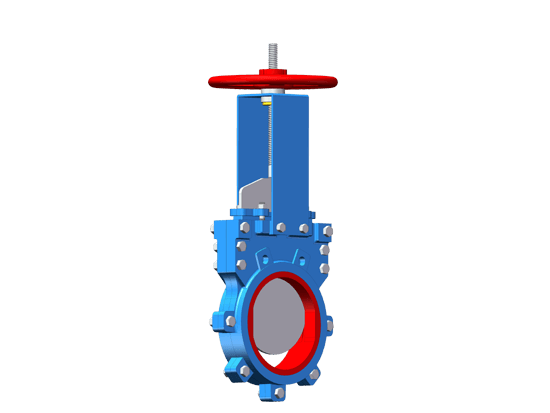 Polyurethane Lined Knife Gate Valve 03