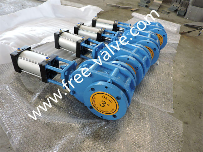 Pneumatic Ceramic Balance Gate Valve for fly ash system