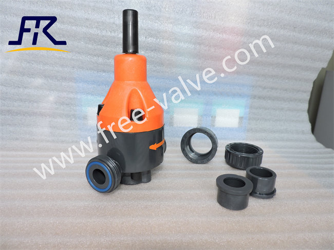 UPVC back pressure safe relief valve