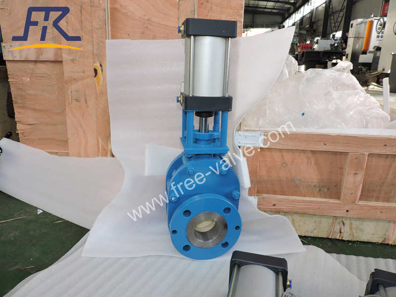 Pneumatic Actuator Ceramic Twin Disc Gate Valve