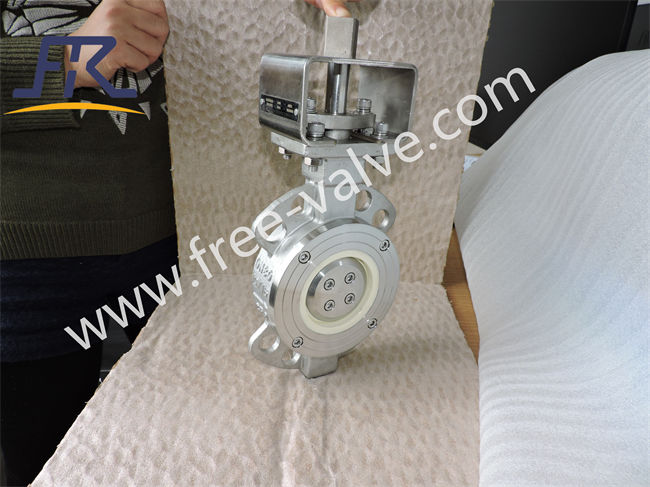 Adjusting Anti-abrasive wafer type ceramic butterfly valve