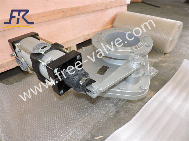 Anti wear Ceramic Swing Disc charging gate Valve for fly ash system