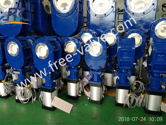 Ceramic Double Disc Gate Valve with Blow-Sweep Hole