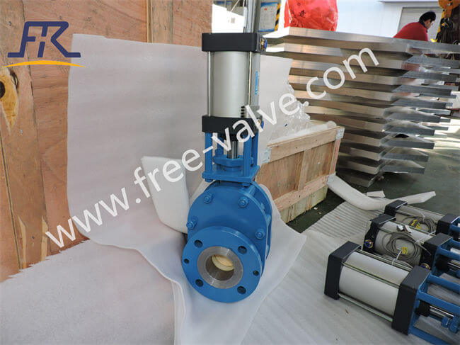Fly Ash Pneumatic Conveying Ceramic Double Disc Gate Valve