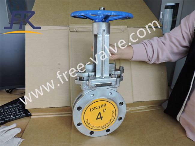 High Quality Coastal Power Plants Stainless Steel CF8 Body Ceramic Knife Gate Valves