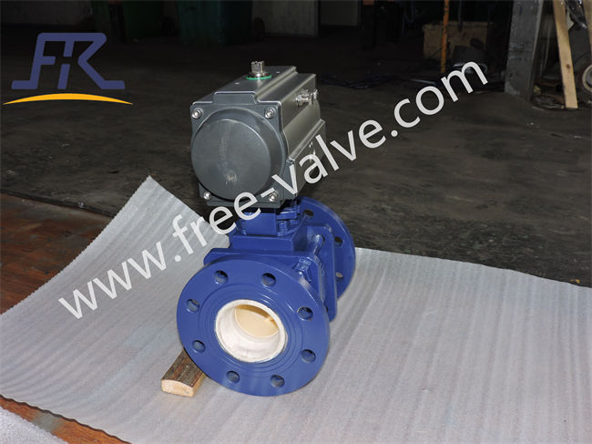 High quality WCB Body  Ceramic Abrasion Resistant Flange Ball Valve