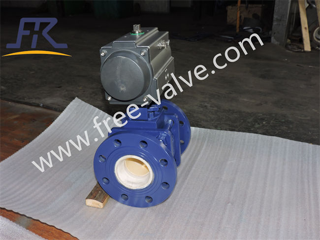 Lever Operated Carbon Steel Flange End Ceramic Ball Valve