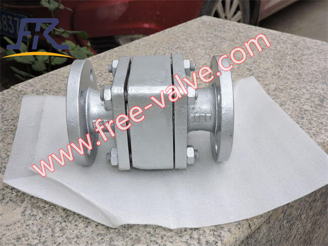 PTFE PFA Lined Flanged Floating Ball Check Valve