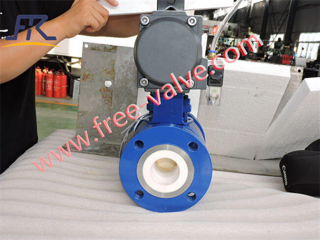 Pneumatic Actuator Flange Type Adjustable Zirconium Ceramic Ball Valve