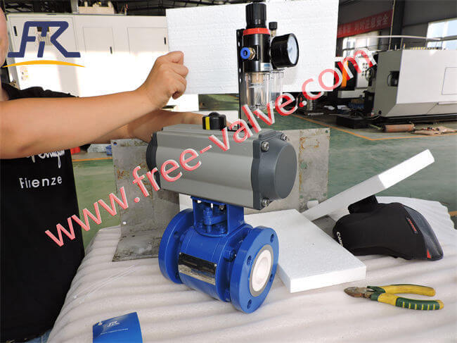 Pneumatic Actuator Flange Type Adjustable Zirconium Ceramic Ball Valve