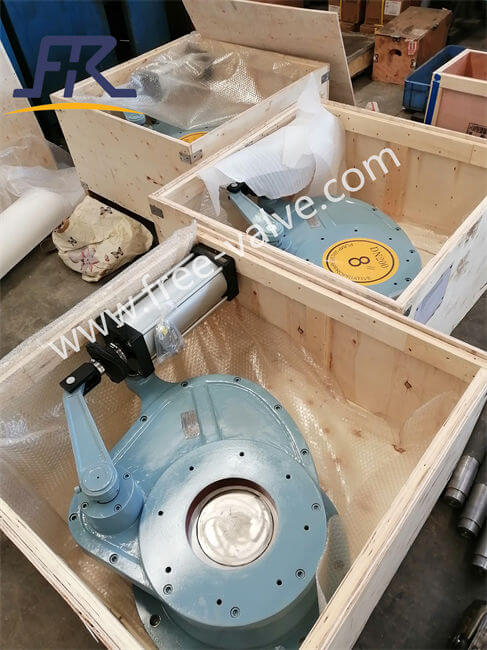 Pneumatic Anti Wear Ceramic Rotary Disc Gate Valve