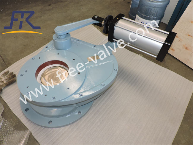 Pneumatic Anti wear Ceramic Lined Rotary Disc Discharge Ash Gate Valve