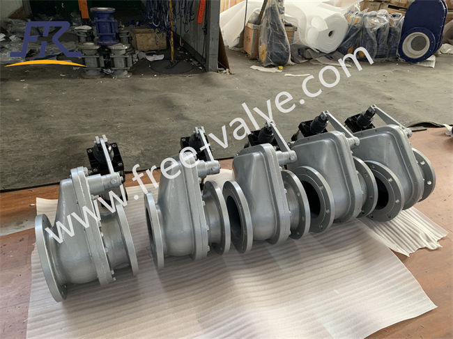 Pneumatic Anti wear  Ceramic Swing Discharge Ash Gate Valve