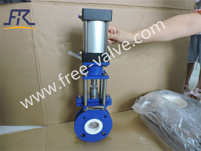 Pneumatic Ceramic Dry Ash Knife Gate Valve