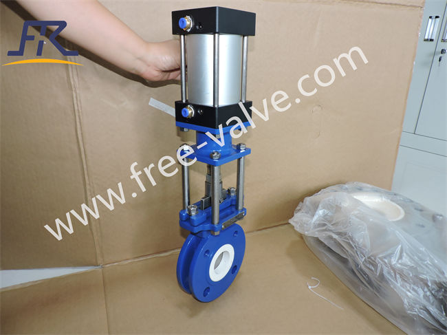 Pneumatic Ceramic Dry Ash Knife Gate Valve