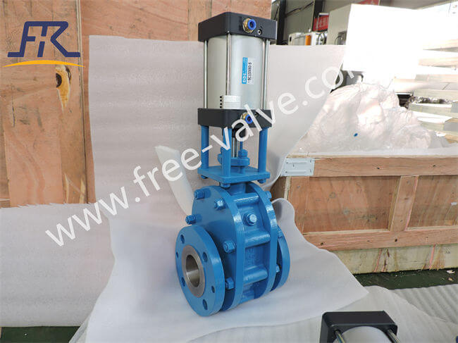 Pneumatic Ceramic Feeding Double Disc gate Valve