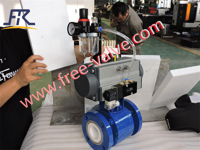 Pneumatic Ceramic Full lined Ball Valve