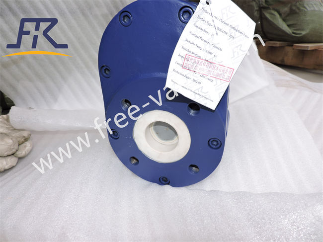 Pneumatic Operation Wafer Type Ceramic Twin Disc Gate Valve FRZ644TC