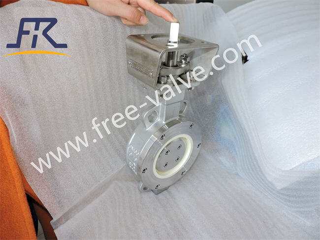 Stainless Steel CF8 body Ceramic Butterfly Valve wafer type