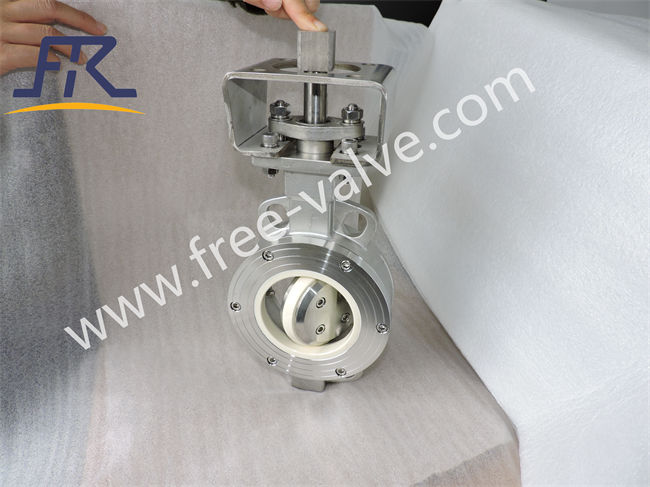 Stainless Steel CF8 body Zirconia ceramic Butterfly Valve wafer type Zirconia ceramics seat