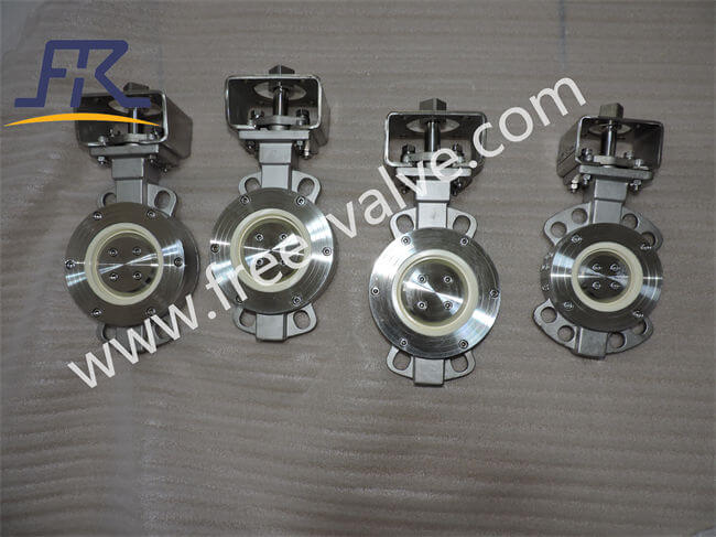 Stainless Steel CF8 body Zirconia ceramic Butterfly Valve wafer type Zirconia ceramics seat