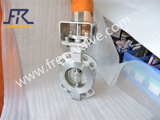 Stainless Steel CF8 body Zirconia ceramic Butterfly Valve wafer type Zirconia ceramics seat