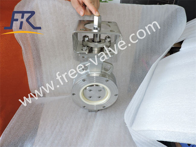 Stainless steel CF8 Body Ceramic Butterfly Valve Wafer Type for Anti-Corrosion project