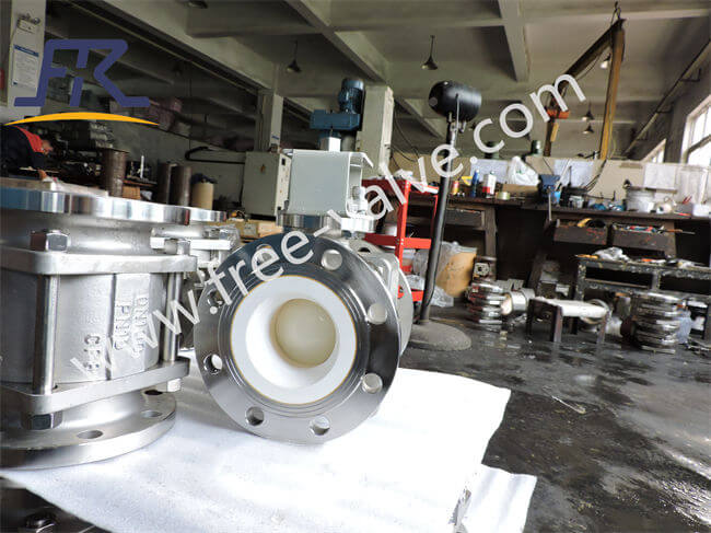 Stainless steel CF8 Zirconium Ceramic Ball Ceramic Lined Composite Ball Valve