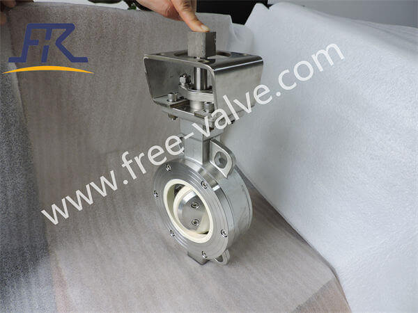 Manual Stainless Steel Wafer Type Ceramic Butterfly Valve Zirconia Ceramic