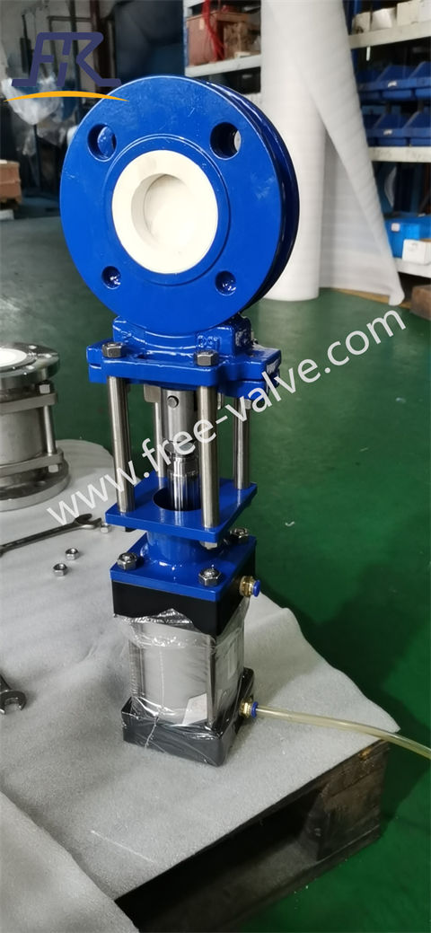 2 inch Pneumatic Ceramic lined Knife Gate Valve