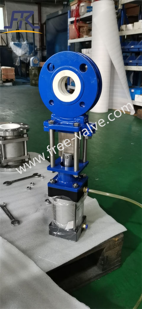 2 inch Pneumatic Ceramic lined Knife Gate Valve