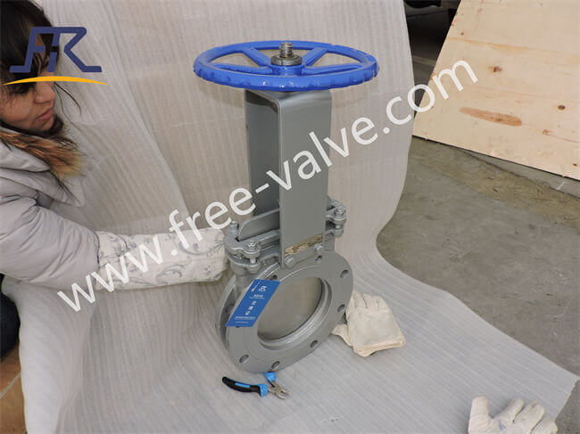 China supplier High quality Flange Type Fly ash Manual operating knife gate valve