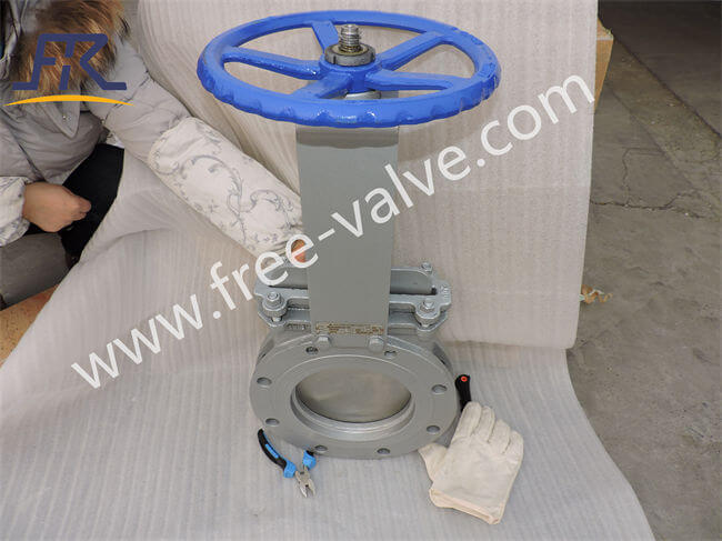 China supplier High quality Flange Type Fly ash Manual operating knife gate valve