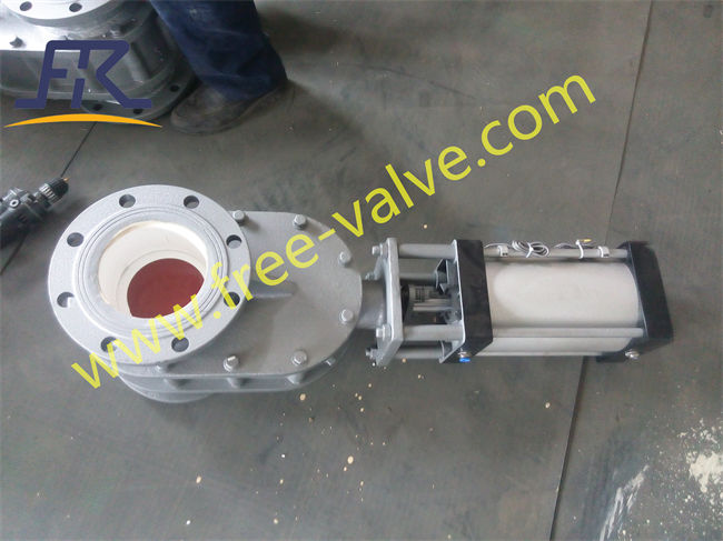 Class 150 Type Pneumatic Ceramic Double Disc Gate Valve