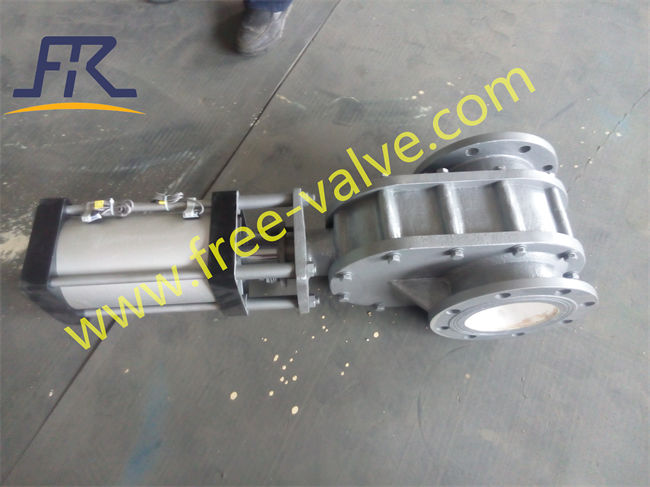 Class 150 Type Pneumatic Ceramic Double Disc Gate Valve