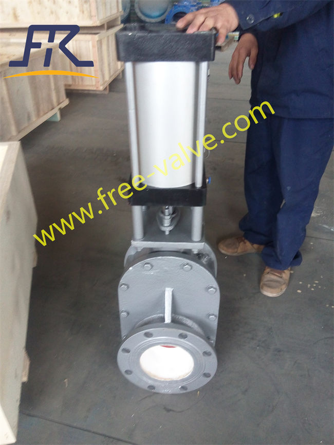 Class 150 Type Pneumatic Ceramic Double Disc Gate Valve