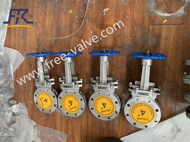 Manual Operated Stainless Steel Ceramic Lined Knife Gate Valve