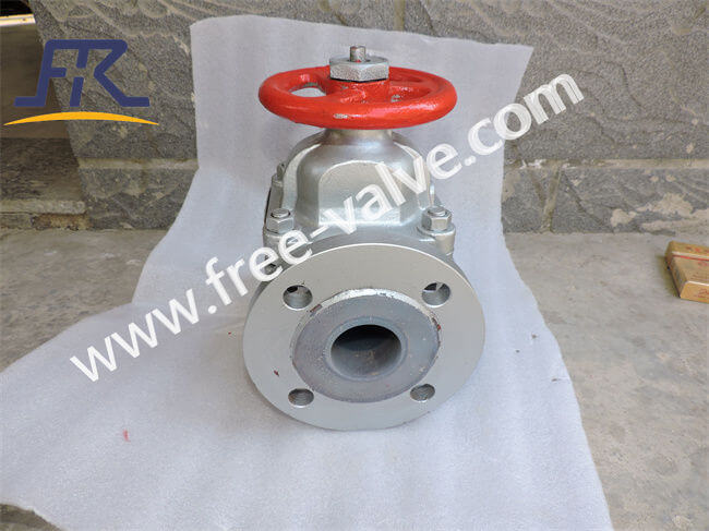 Manual operation Cast Steel Flanged End Rubber lined Diaphragm Valve