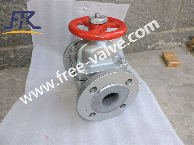 Manual operation Cast Steel Flanged End Rubber lined Diaphragm Valve