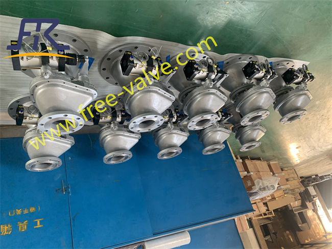 Pneumatic Ceramic Rotary Gate Valve With Spool